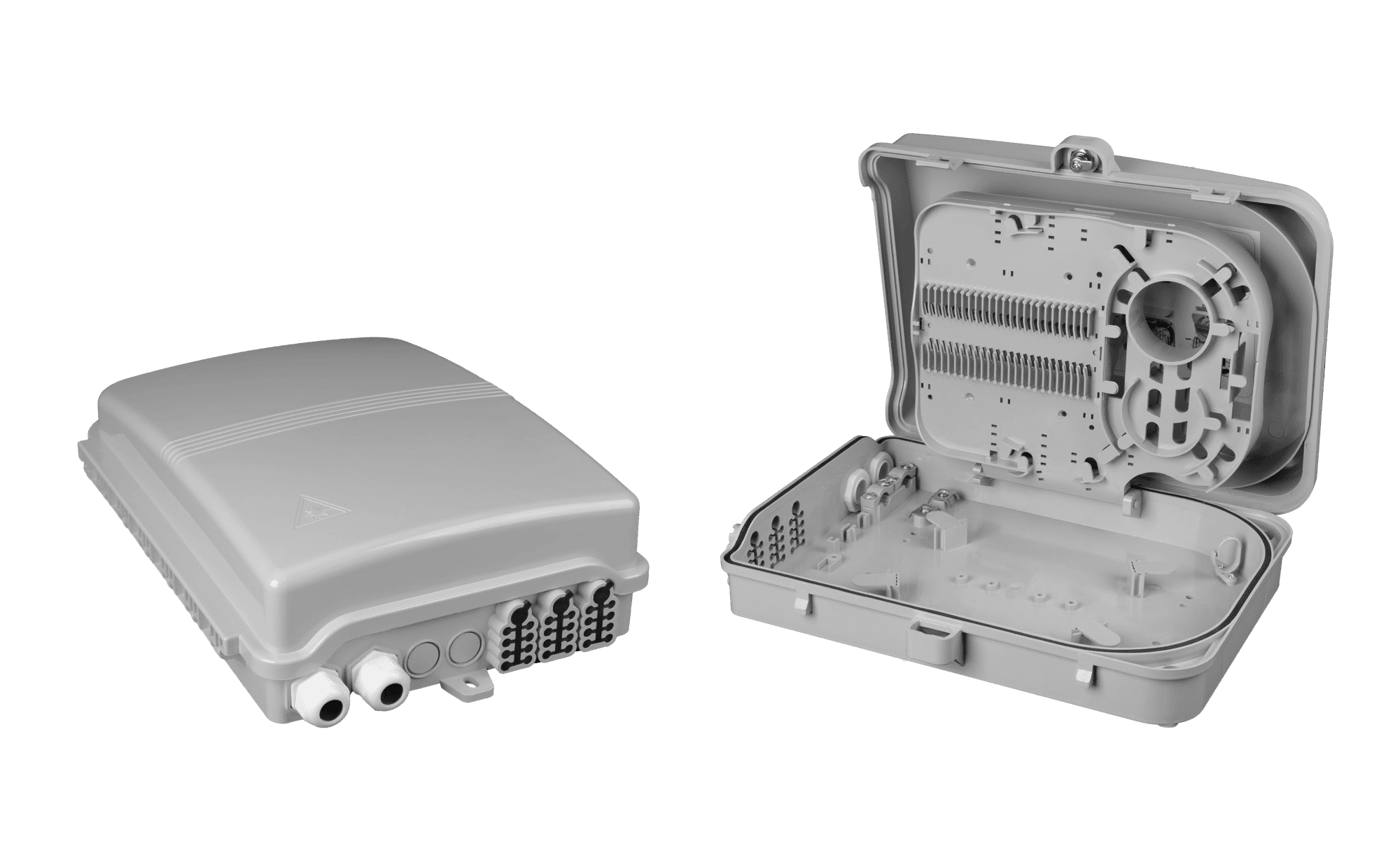 IP65 Large 24 Port SC SPX Hinged Fibre Box