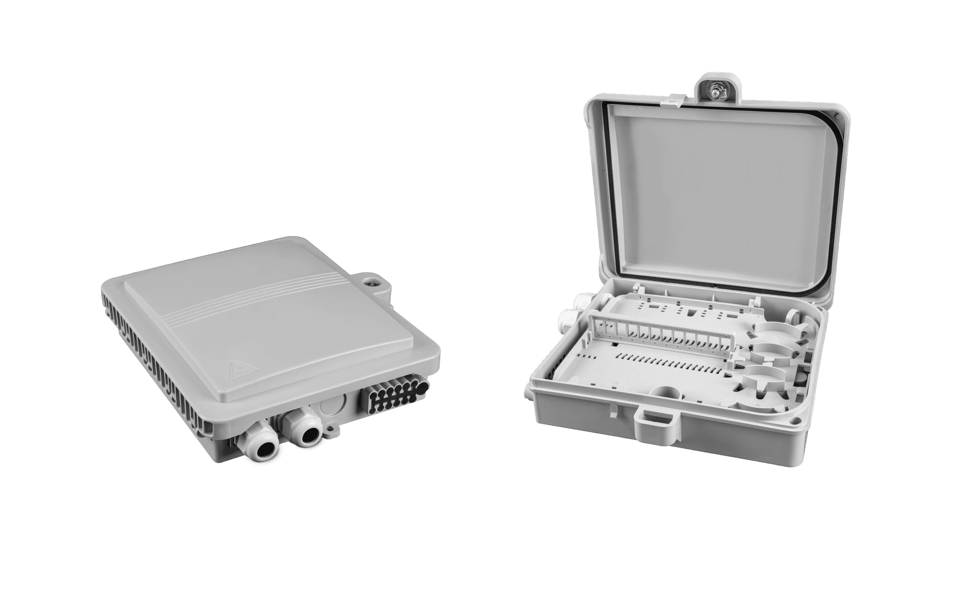 IP65 Medium 12 Port SC SPX Hinged Fibre Box IP65 Medium 12 Port SC SPX Hinged Fibre Box
