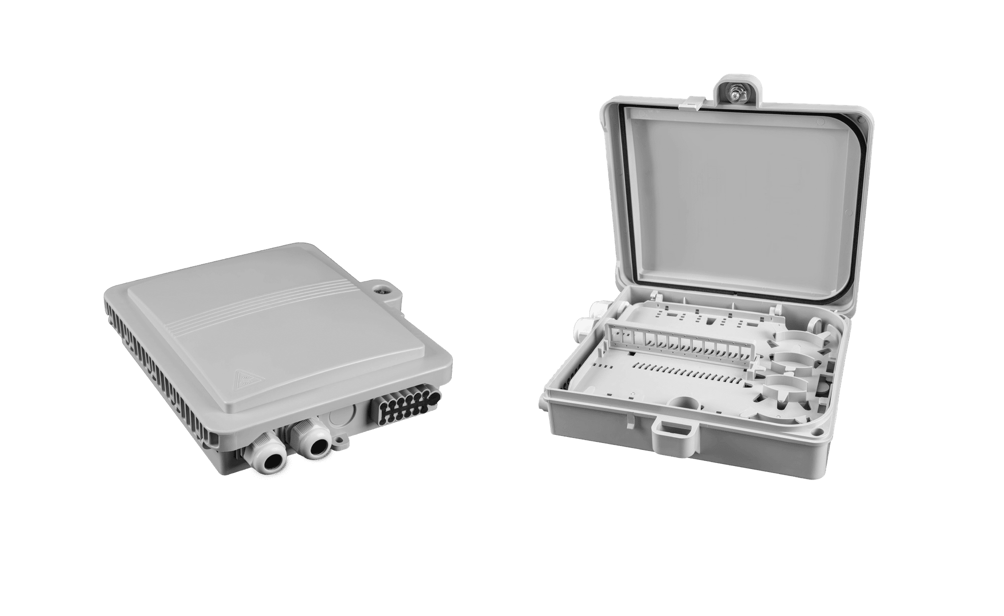 IP65 Medium 12 Port SC SPX Hinged Fibre Box