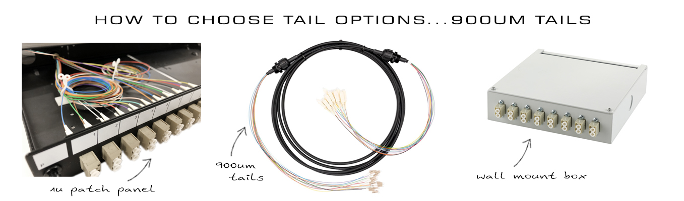 Pre terminated fibre cables and how to choose tail options 900um tails